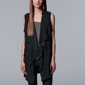 NWT Women's Simply Vera Vera Wang
Draped Utility Vest